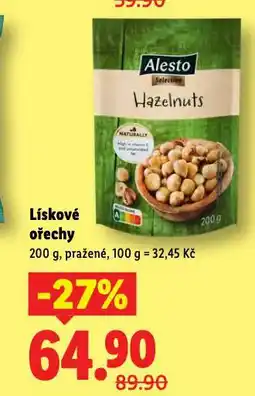 Lidl Lískové ořechy nabídka