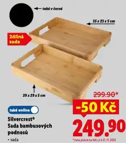Lidl Sada bambusových podnosů nabídka
