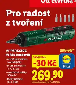 Lidl Aku šroubovák nabídka