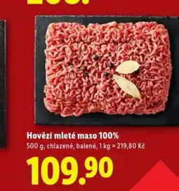 Lidl Hovězí mleté maso nabídka