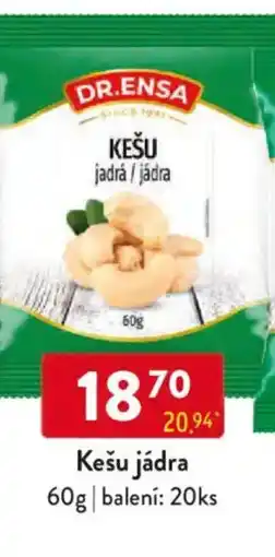 Qanto DR.ENSA Kešu jádra nabídka