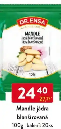 Qanto DR.ENSA Mandle jádra blanšírovaná nabídka