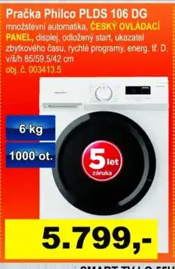 Elektro Spáčil Pračka Philco PLDS 106 DG nabídka