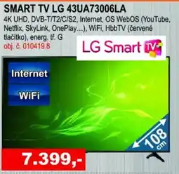 Elektro Spáčil Smart TV LG 43UA73006LA nabídka