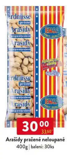 Qanto Arašídy pražené neloupané nabídka