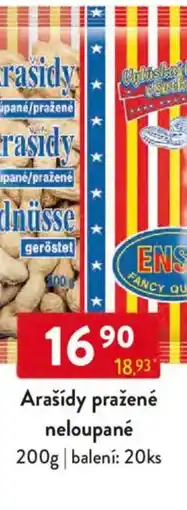 Qanto Arašídy pražené neloupané nabídka