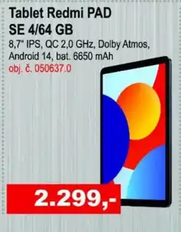 Elektro Spáčil Tablet Redmi Pad SE 4/64 GB nabídka