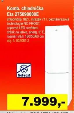 Elektro Spáčil Komb. chladnička Eta 275090000E nabídka