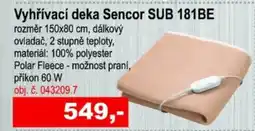 Elektro Spáčil Vyhřívací deka Sencor SUB 181BE nabídka