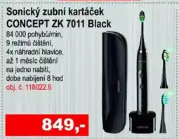 Elektro Spáčil Sonický zubní kartáček CONCEPT ZK 7011 Black nabídka