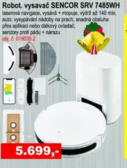 Elektro Spáčil Robot. vysavač SENCOR SRV 7485WH nabídka