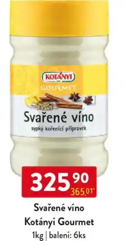 Qanto Svařené víno Kotányi Gourmet nabídka
