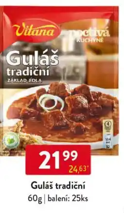 Qanto Vitana Guláš tradiční nabídka