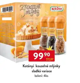 Qanto Kotányi kouzelné mlýnky sladká variace nabídka