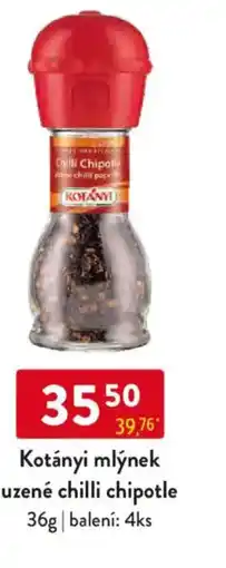 Qanto Kotányi mlýnek uzené chilli chipotle nabídka
