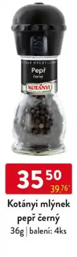 Qanto Kotányi mlýnek pepř černý nabídka