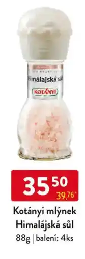 Qanto Kotányi mlýnek Himalájská sůl nabídka