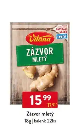 Qanto Vitana Zázvor mletý nabídka