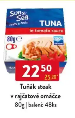 Qanto Tuňák steak v rajčatové omáčce nabídka