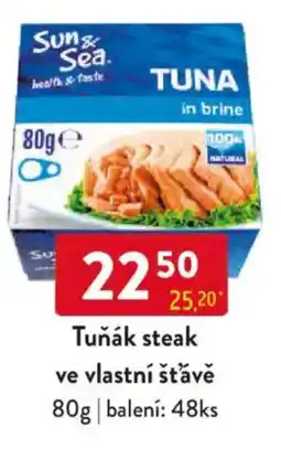 Qanto Tuňák steak ve vlastní šťávě nabídka