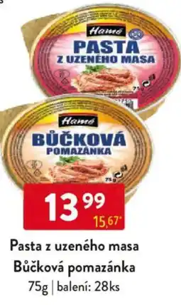 Qanto Hamé Pasta z uzeného masa Bůčková pomazánka nabídka