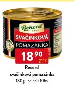 Qanto Rekord svačinková pomazánka nabídka