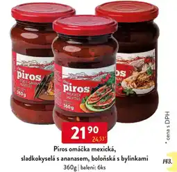 Qanto Piros omáčka mexická, sladkokyselá s ananasem, boloňská s bylinkami nabídka