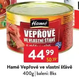 Qanto Hamé Vepřové ve vlastní šťávě nabídka