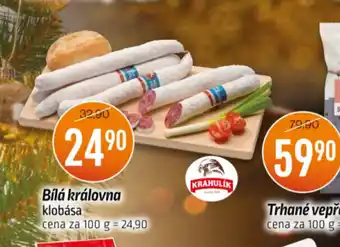 Coop Bílá královna klobása 100g nabídka
