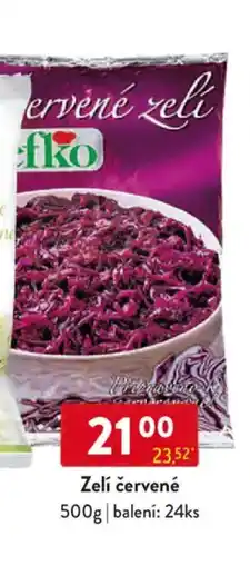 Qanto Efko Zelí červené nabídka