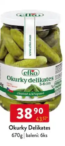 Qanto Efko Okurky delikates nabídka