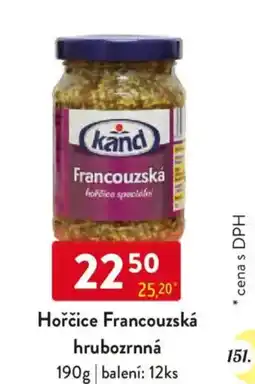 Qanto Kand Hořčice Francouzská hrubozrnná nabídka