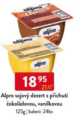 Qanto Alpro sojový dezert s příchutí čokoládovou, vanilkovou nabídka