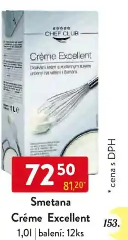 Qanto Smetana Créme Excellent nabídka