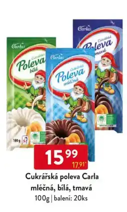 Qanto Cukrářská poleva Carla mléčná, bílá, tmavá nabídka