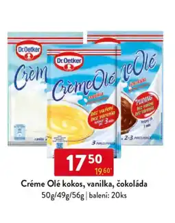 Qanto Dr. Oetker Créme Olé kokos, vanilka, čokoláda nabídka