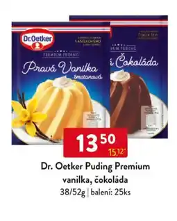 Qanto Dr. Oetker Puding Premium vanilka, čokoláda nabídka