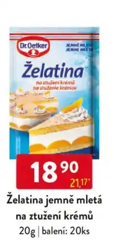 Qanto Dr. Oetker Želatina jemně mletá na ztužení krémů nabídka