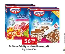 Qanto Dr. Oetker Tubičky na zdobení barevné, bílé nabídka