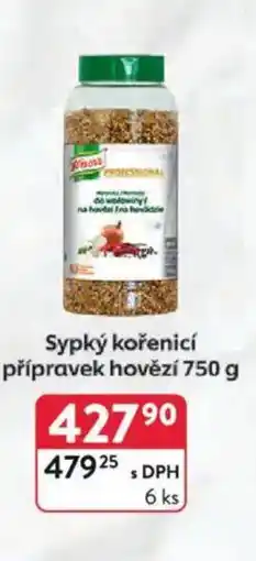 Qanto Knorr Sypký kořenicí přípravek hovězí nabídka