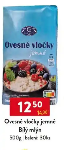 Qanto Ovesné vločky jemné Bílý mlýn nabídka