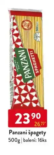 Qanto Panzani špagety nabídka