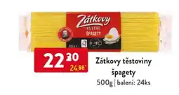 Qanto Zátkovy těstoviny špagety nabídka
