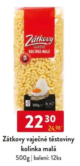 Qanto Zátkovy vaječné těstoviny kolínka malá nabídka