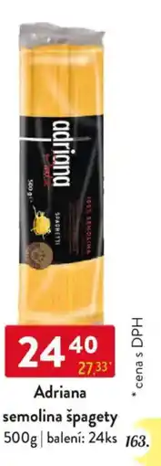 Qanto Adriana semolina špagety nabídka