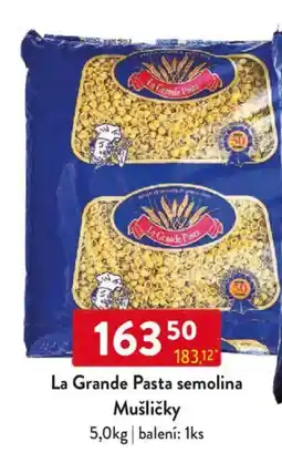 Qanto La Grande Pasta semolina Mušličky nabídka