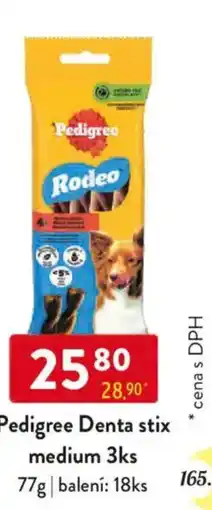 Qanto Pedigree Denta stix medium 3 ks nabídka
