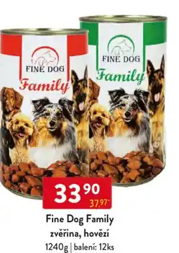 Qanto Fine Dog Family zvěřina, hovězí nabídka