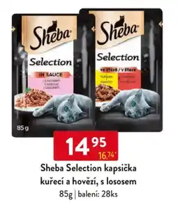 Qanto Sheba Selection kapsička kuřecí a hovězí, s lososem nabídka