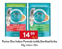 Qanto Purina One Indoor Formula tuňák, Sterilised krůta nabídka